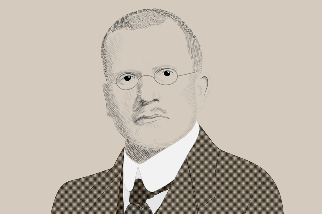 Carl Gustav Jung'un Carl Jung'a göre öğrenme stillerini tasvir eden portresi