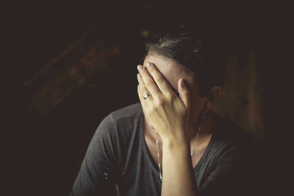 depresyonlu kadın
