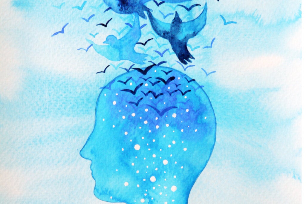Mavi kuşlar ile zihin